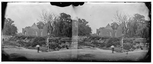 Hampton, Virginia. Ruins of old church