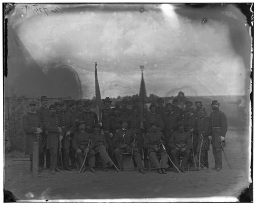 Prospect Hill, Virginia. Officers of 13th New York Cavalry