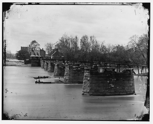 Richmond, Virginia. Ruins of Mayo's bridge