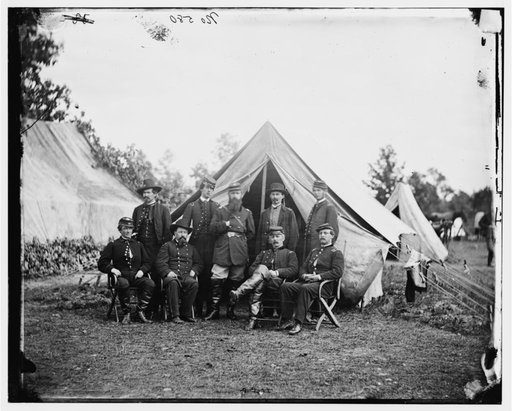 Culpeper, Virginia. Col. William R. Brewster, 73d New York Infantry and staff