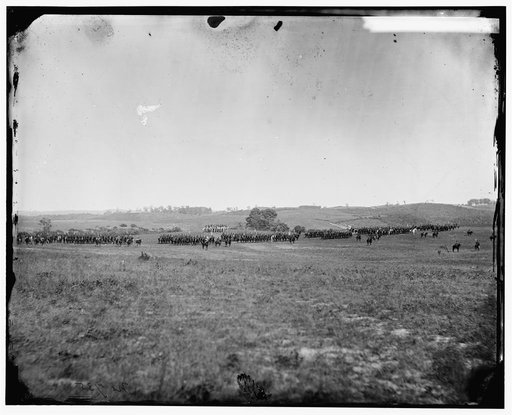 Prospect Hill, Virginia. 13th New York Cavalry on inspection