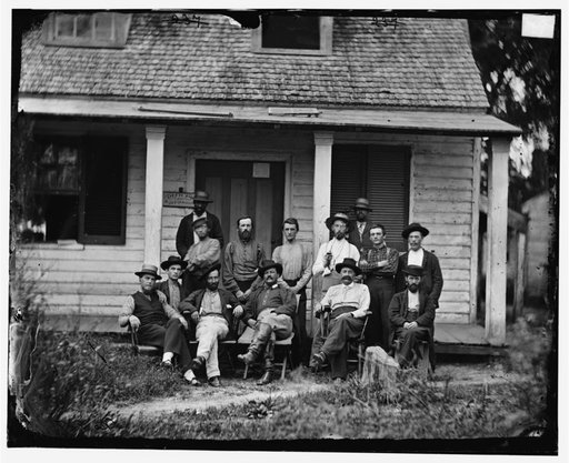 Petersburg, Virginia. Group at headquarters, Provost Marshal Department