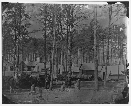 Brandy Station, Virginia. Camp at headquarters, Army of the Potomac
