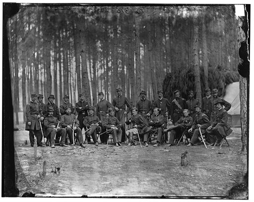 Petersburg, Virginia]. Officers of 114th Pennsylvania Infantry