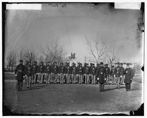 Washington, District of Columbia. Company K, 9th U.S. Veteran Reserve Corps, at Washington Circle