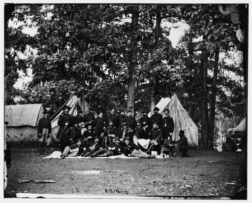 Culpeper, Virginia. Officers of U.S. Horse Artillery, Army of the Potomac