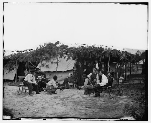 Petersburg, Virginia. Cock fighting at Gen. Orlando B. Willcox's headquarters