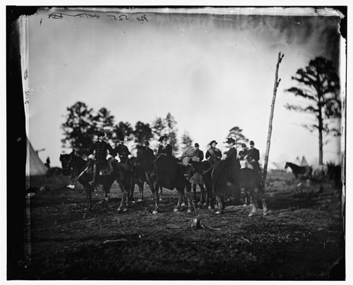 Falmouth, Virginia. Col. Graham and group