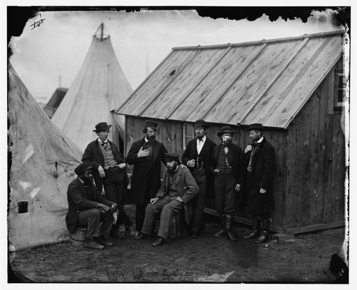 Aquia Creek Landing, Virginia. Group of Commissary clerks