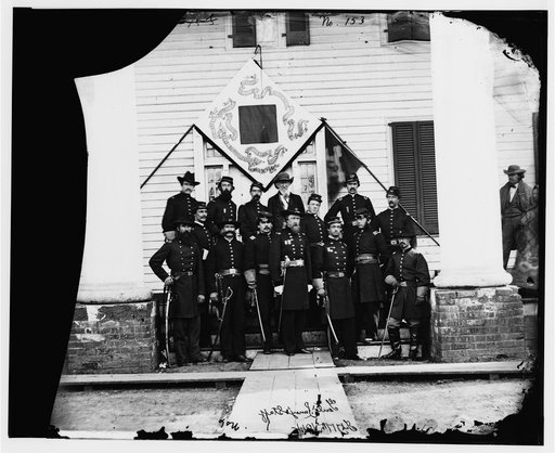 Brandy Station], Virginia. Gen. David B. Birney and staff