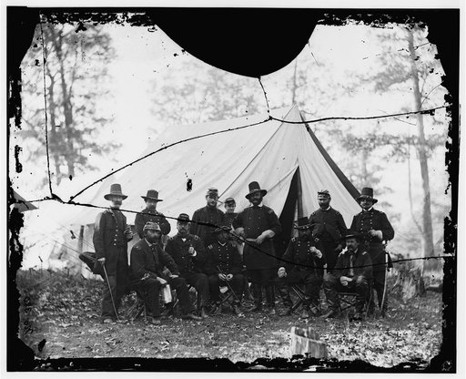 Washington, District of Columbia (vicinity)]. Gen. James A. Hall, officers and men of Battery C & E, U.S. Artillery