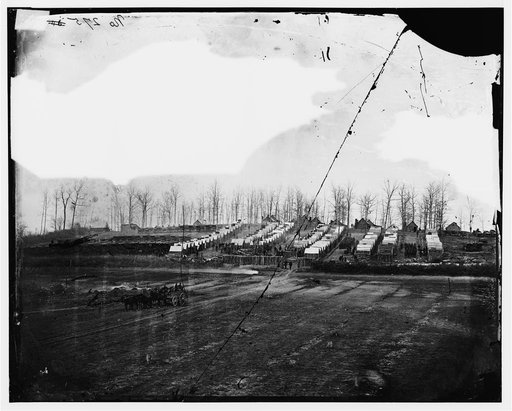 Rappahannock Station, Virginia. Winter camp of 50th New York Engineers