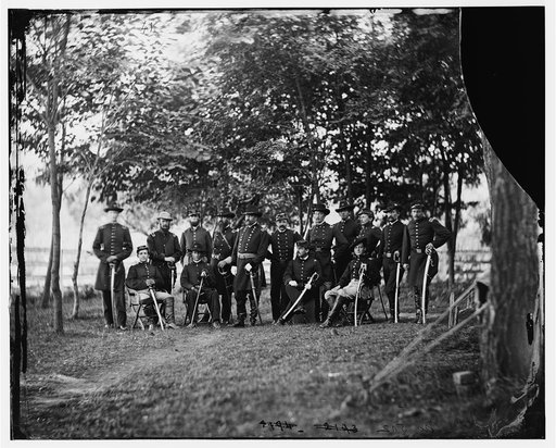Culpeper, Virginia. Gen. William H. French and staff