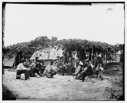 Petersburg, Virginia. "Cock fighting" at Gen. Orlando B. Willcox's headquarters