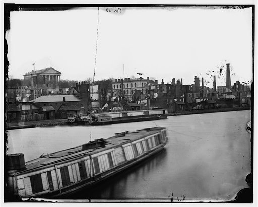 Richmond, Virginia. Burnt district from the Canal Basin