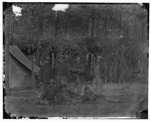Petersburg, Virginia. Group of men of Company A, U.S. Engineer Battalion