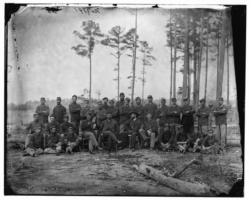 Petersburg, Virginia. Non-commissioned officers, 1st Massachusetts Cavalry at Army of the Potomac headquarters