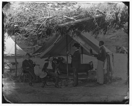 Washington, District of Columbia (vicinity)]. Maj. H.H. Humphreys two other officers and servant