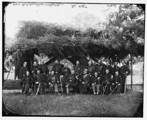 Washington, District of Columbia (vicinity)]. Gen. Andrew A. Humphreys and staff