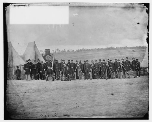 Falmouth, Virginia. Capt. Morrison's Company. Company G, 61st New York Infantry