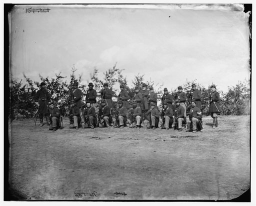 Falmouth, Virginia. Company K, 61st New York Infantry