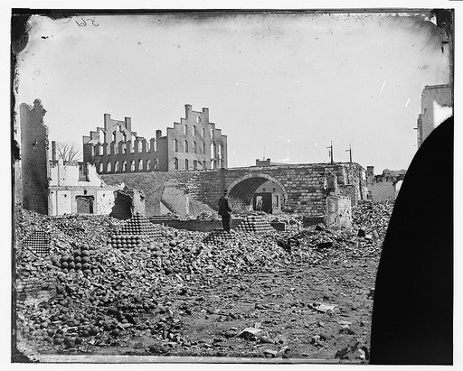 Richmond, Virginia. Ruins of State Arsenal