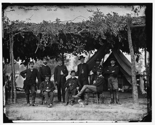 Gen. Julius White and staff