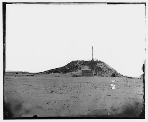 Fort Fisher, North Carolina. Battery Lamb looking from the south