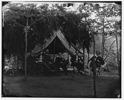 Washington, District of Columbia (vicinity). Officers at Gen. Bryon R. Pierce's headquarters