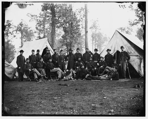 Culpeper, Virginia. Officers of 80th New York Infantry ("Ulster Guard." "20th Regiment State Militia Infantry")
