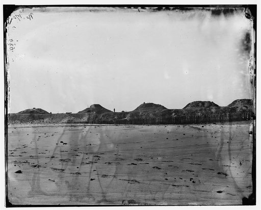 Fort Fisher, North Carolina. Panoramic view of front. (Part 3)