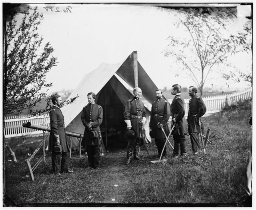 Culpeper, Virginia. Gen. Marsena R. Patrick and staff