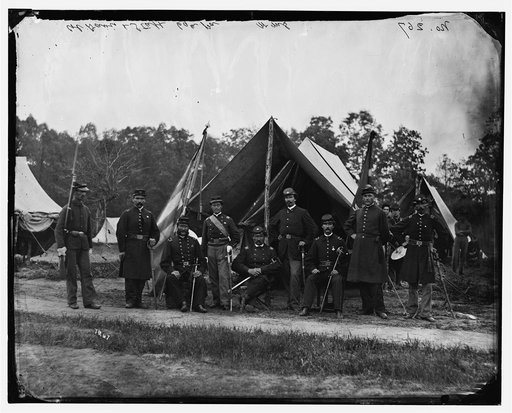 Gettysburg, Pennsylvania]. Field and staff officers, 69th Pennsylvania