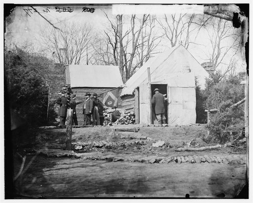 Brandy Station, Virginia. Winter quarters of Col. J.B. Howard, Chief Quartermaster, 3d Army Corps