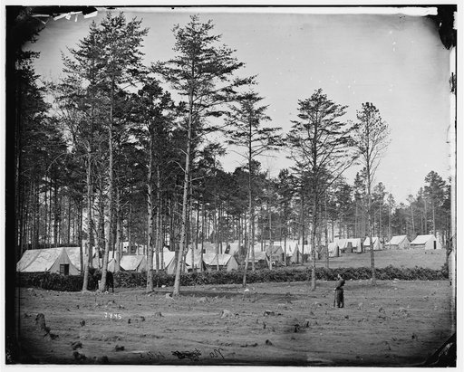 Brandy Station, Virginia. Camp at headquarters, Army of the Potomac