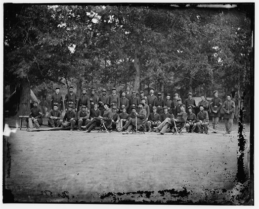 Bealeton, Virginia. Company A, 93d New York Infantry