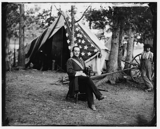 Bealeton, Virginia. Capt. Cunningham of Gen. T.F. Meagher's staff