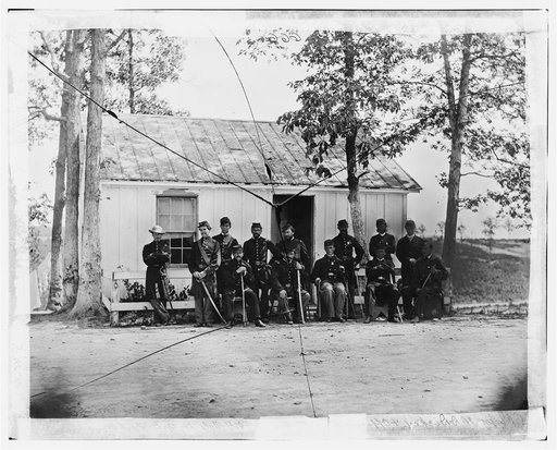 Officers of 3rd Battalion, 15th New York Heavy Artillery Fort Woodbury, Arlington, Va.
