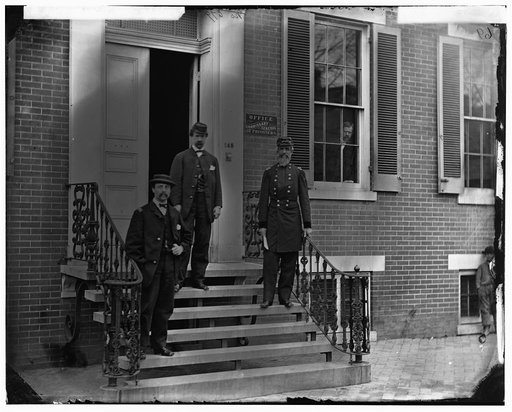 Washington, District of Columbia. Gen. William Hoffman (Commissary General of Prisoners) and staff