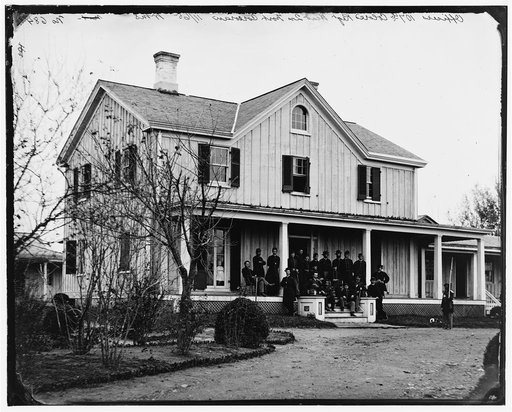 Arlington, Virginia. Officers' of 107th U.S. Colored Infantry at Fort Corcoran