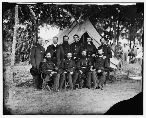 Washington, District of Columbia]. Gen. Jefferson C. Davis and staff