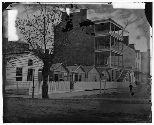 Washington, District of Columbia. Buildings of the Sanitary Commission Home Lodge for Invalid Soldiers, North Capitol near C. Street