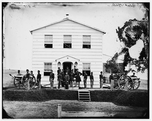 Washington, District of Columbia (vicinity). Gen. James A. Hall and staff