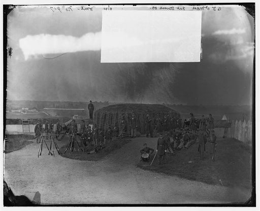 District of Columbia. Detachment of Company F 3d Regiment Massachusetts Heavy Artillery in Fort Stevens