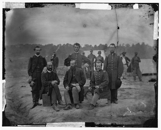 Petersburg, Virginia. Field and staff officers of 39th U.S. Colored Infantry