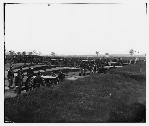Arlington, Virginia. Batteries in Fort No. 2 Fort Whipple