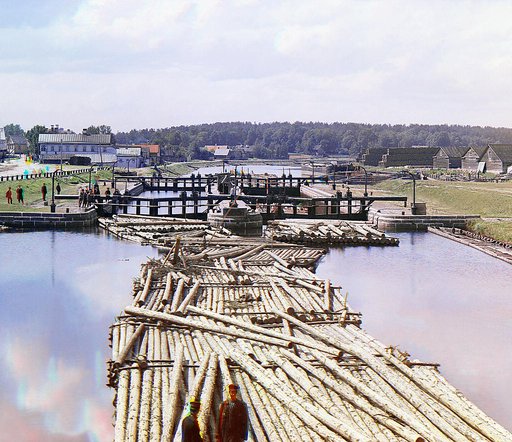 Gonki na kanali︠e︡ Petra I g. Shlisselʹburg. [Rossiĭskai︠a︡ imperii︠a︡