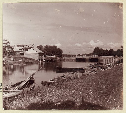 Village of Kobona. The floodgate on Kobonka river