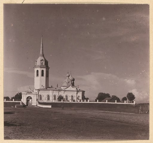 Nikolʹskīĭ sobor. Byvshīĭ Medvi︠e︡dskīĭ monastyrʹ. [Novoĭ Ladoga, Rossiĭskai︠a︡ imperii︠a︡