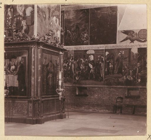 Wall paintings in the Trinity Cathedral in Aleksandro-Svirskii Monastery